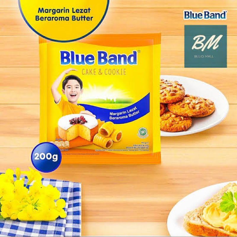 

Blue Band Margarine Cake & Cookies 6 Vitamin Omega 3&6 100.gr