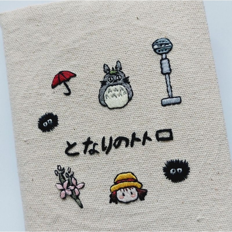 

Mini Notebook | Ghibli | Fabric book cover | DIY | Buku catatan | Notebook A6