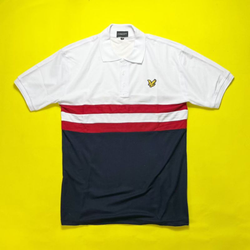 KAOS POLO LYLE AND SCOTT CASUAL PRIA PREMIUM FULL TAG