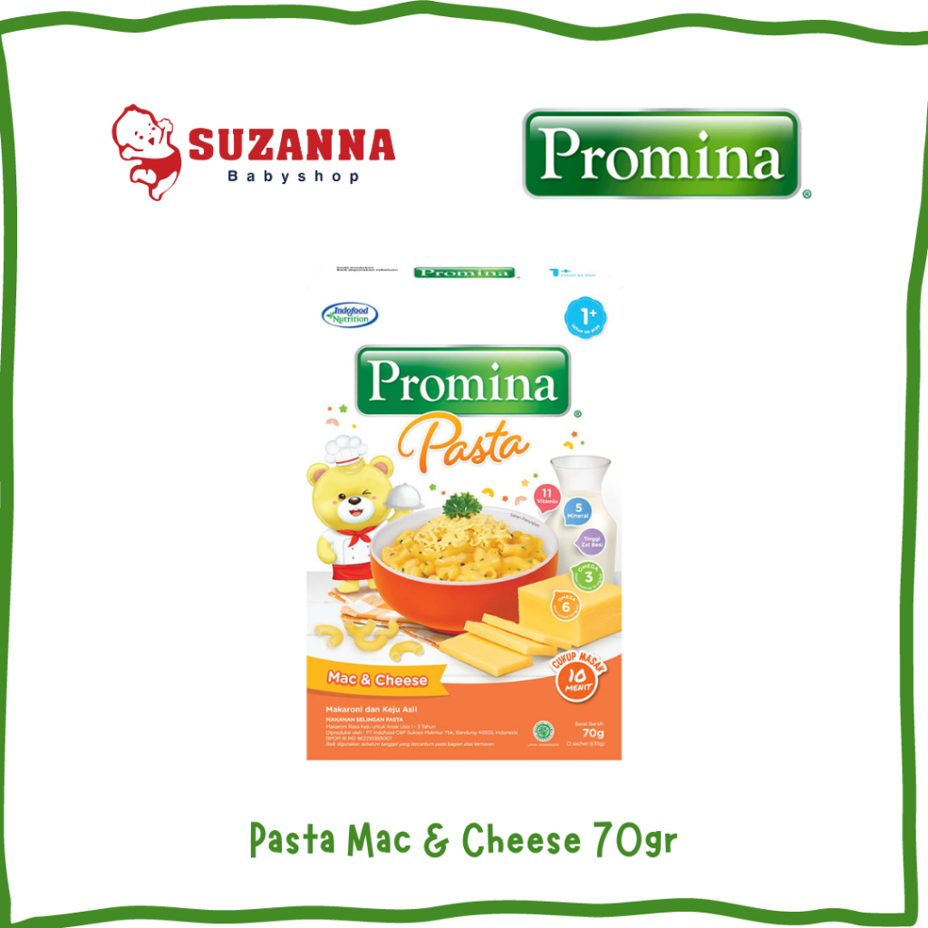 Promina Pasta Mac and Cheese 70gr - Cemilan Pasta Anak 1+