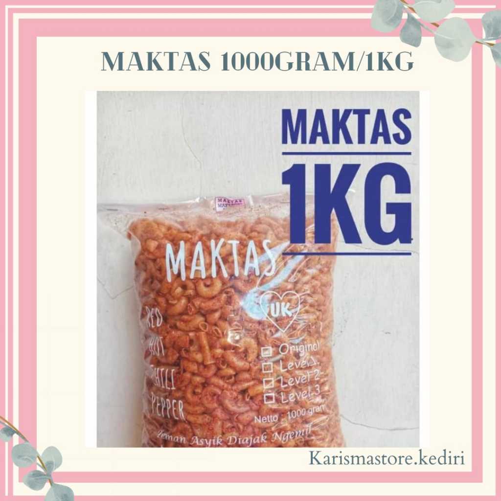 

MAKTAS 1 KG (AGEN KEDIRI) || Maktas Kiloan / Makaroni Tasikmalaya / Makaroni Pedas