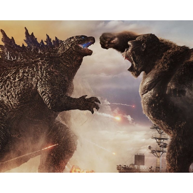 Godzilla vs Kong 2024 - action figure Godzilla vs Kong terbaru 2pcs - mainan kingkong godzilla