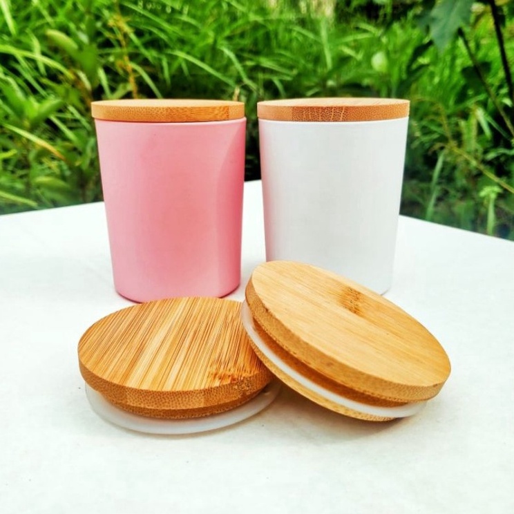 Memang Keren CANDLE GLASS MATTE JAR 2ML JAR KACA LILIN TUTUP KAYU
