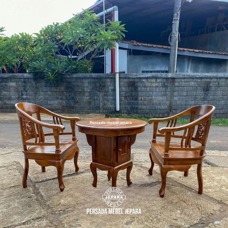 Kursi teras betawi ukir jati jepara / Kursi teras betawi / Kursi betawi / Kursi teras / Kursi jati /