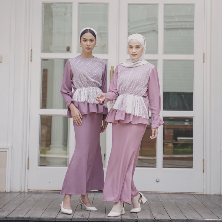 ART K77R KALUNA SET by Faithijab  baju kurung  baju kondangan  baju wisuda  setelan rok  baju lebara