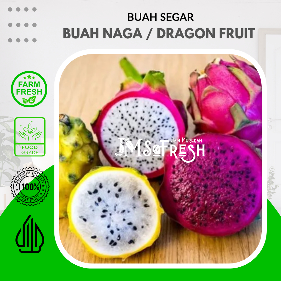 

[JM_SoFresh] Buah Naga Merah, Buah Naga Putih, Buah Naga Kuning Fresh 1Kg Dragon Fruit