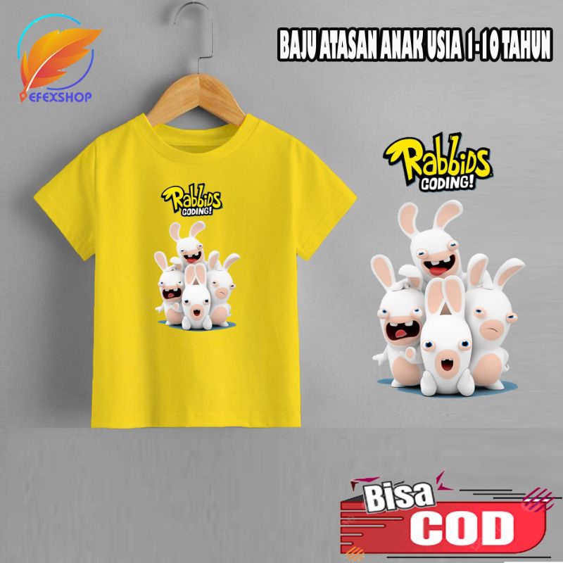 KAOS ANAK RABBIDS INVASION BAJU ANAK RABBIDS GODING