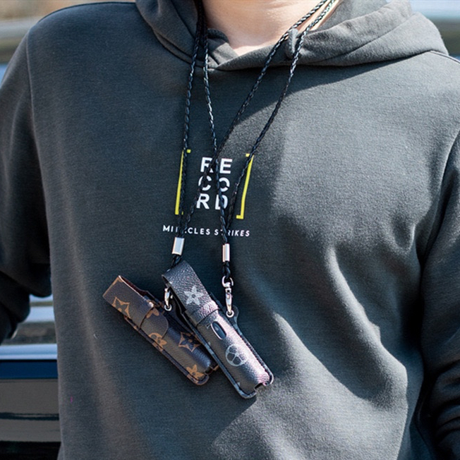 

Lanyard tali gantungan leher kulit, leather case tali protective cover casing pelindung dari kulit