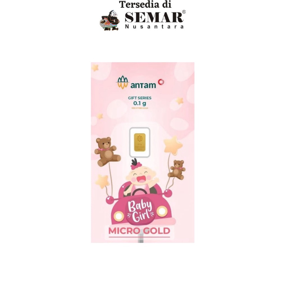 Logam Mulia Antam Micro Baby Girl Gold Emas Batangan Semar Nusantara ART K5N6