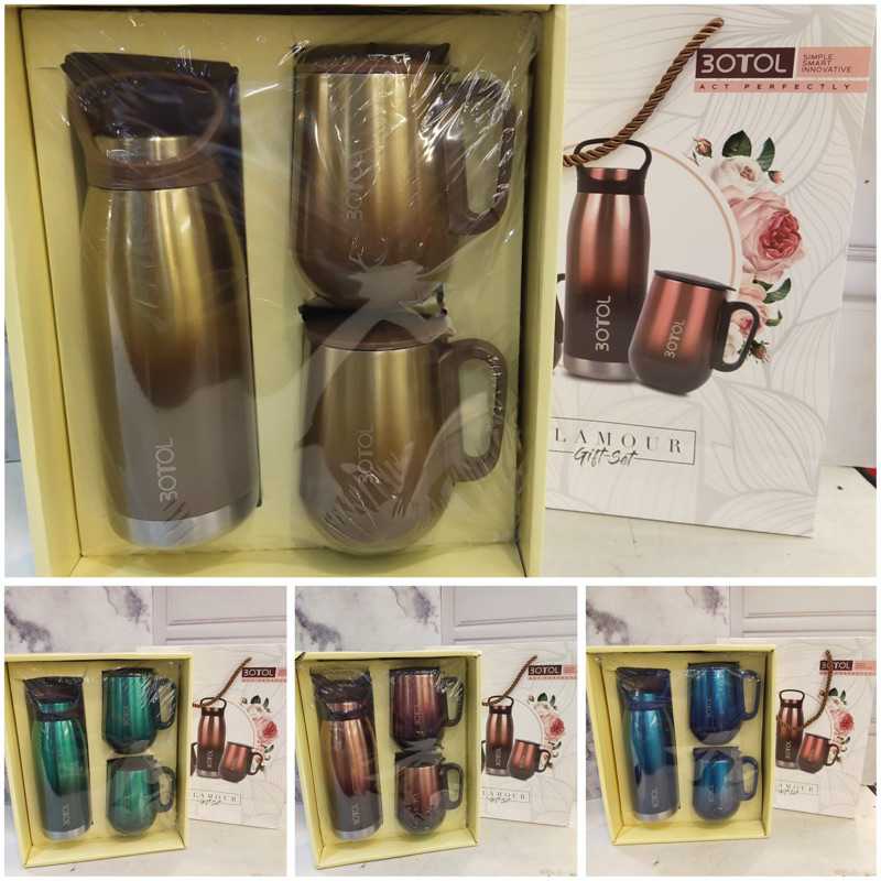 SET DUBBLIN/3OTOL SET GIFT GLAMOUR TERMOS DAN MUG