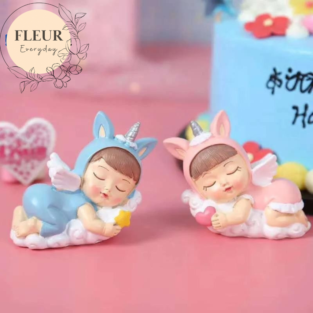 

FIGURE BABY BERSAYAP ANGEL hiasan kue ulang tahun bayi anak dekorasi kue perlengkapan pastry hampers action figure