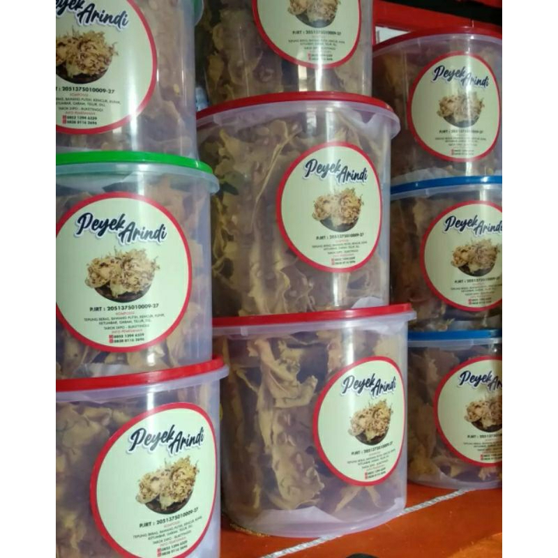 

Peyek Arindi Rempeyek Kacang Toples 10 L Enak dan Gurih Kekinian