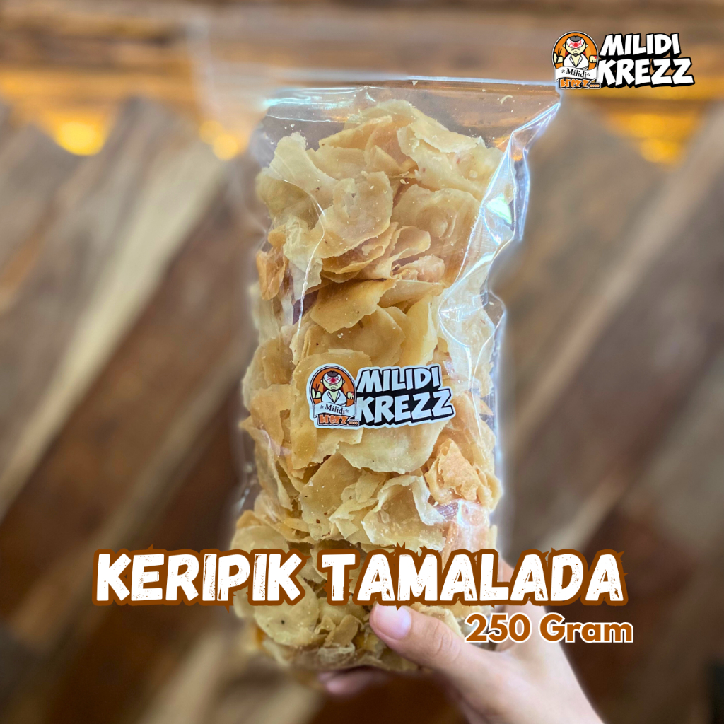 

Keripik Tamalada 250 gr Cemilan Pedas Snack Milidikrezz