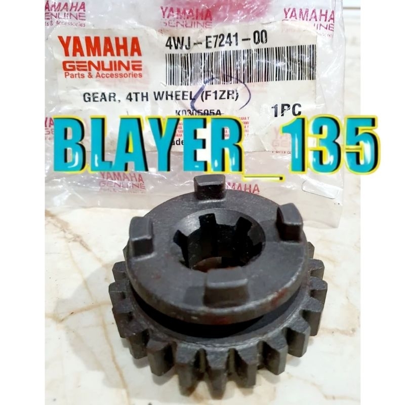 GIGI GEAR RASIO NO 4 4TH F1 ZR F1ZR ORIGINAL YAMAHA 4WJ-E7141-00