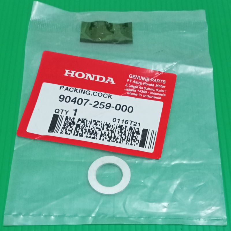 RING ALUMINIUM BAUT PEMBUANGAN TAP OLI MESIN HONDA GRAND SUPRA X FIT NEW WIN KARISMA X 125 BLADE REV