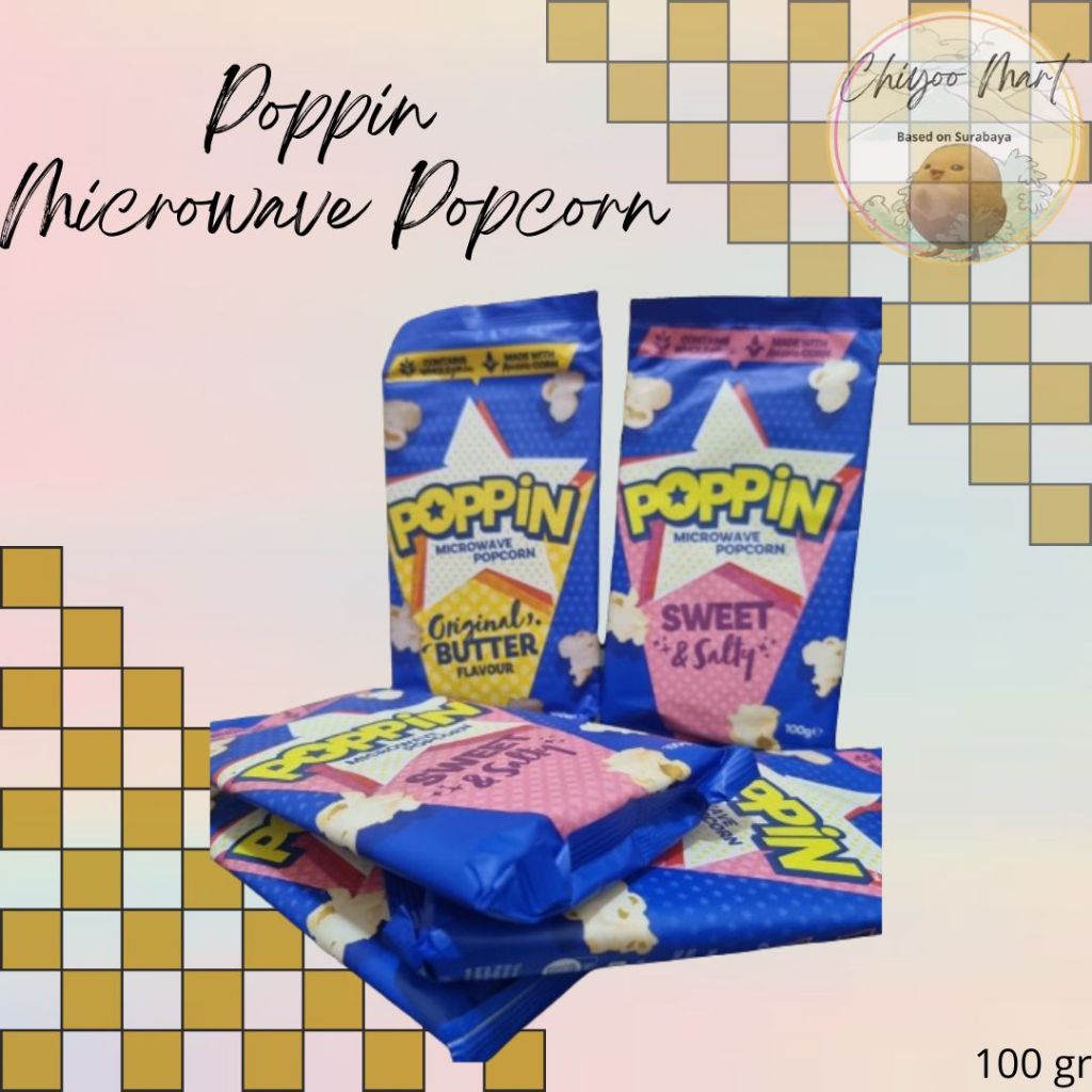

Poppin Microwave Popcorn 100gr || Made In Australia
