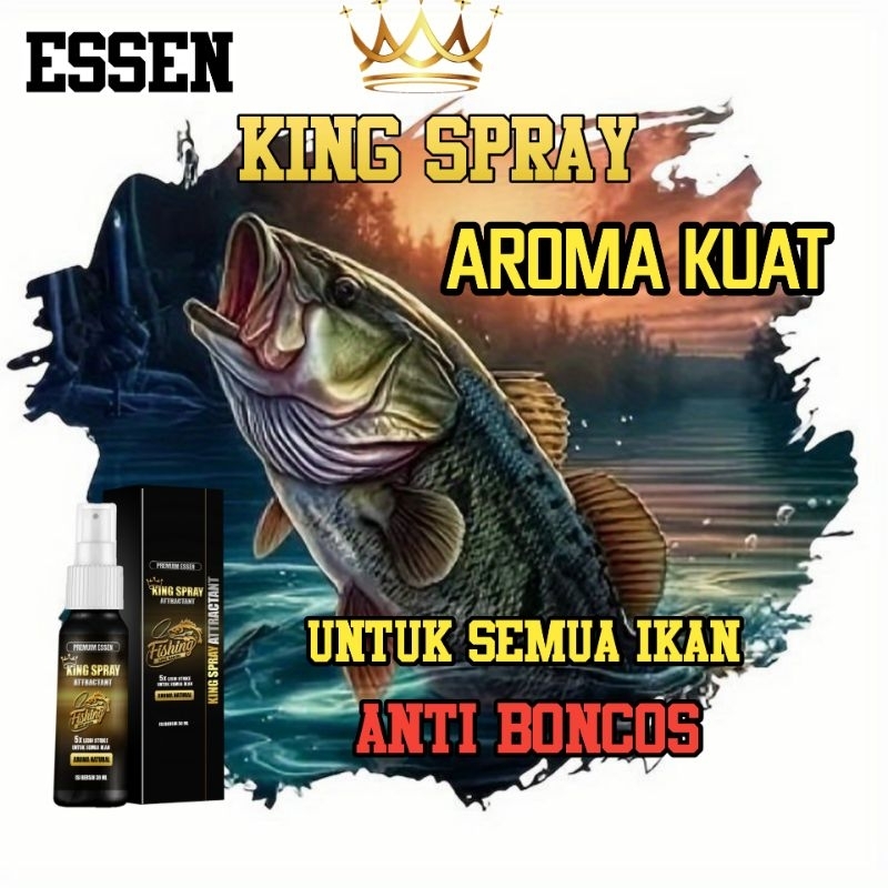 Essen Nila Lele Mujair Ikan Mas Patin Aneka Aroma Lengkap Original King Spray Atractan Harian Liar G