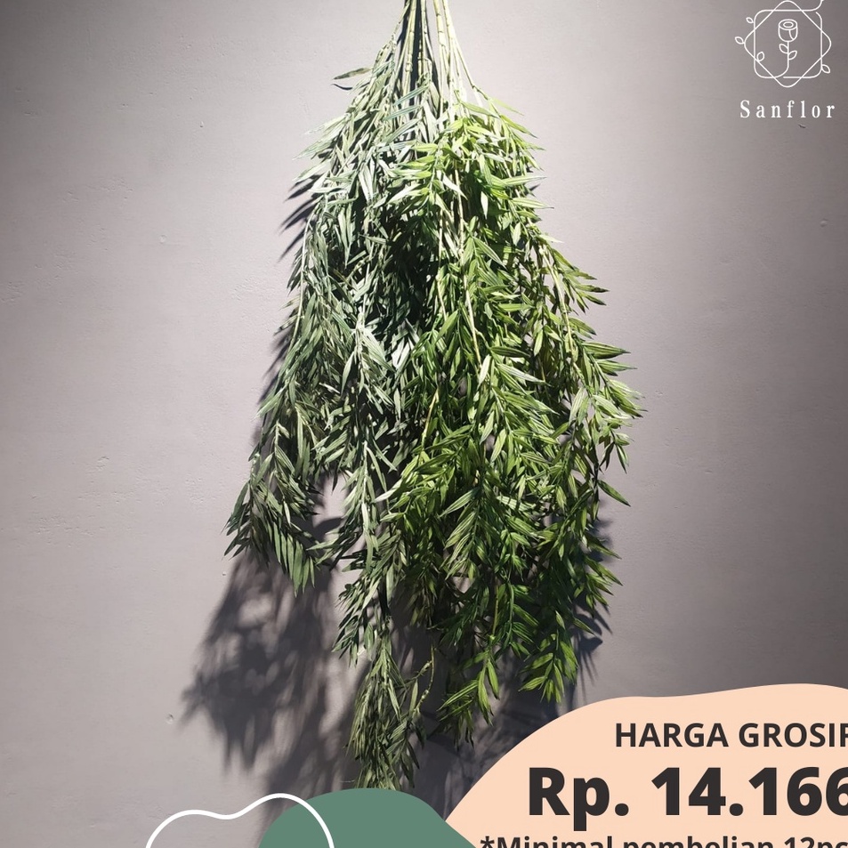 Direkomendasikan Juntai Bambu Daun Bambu artificial