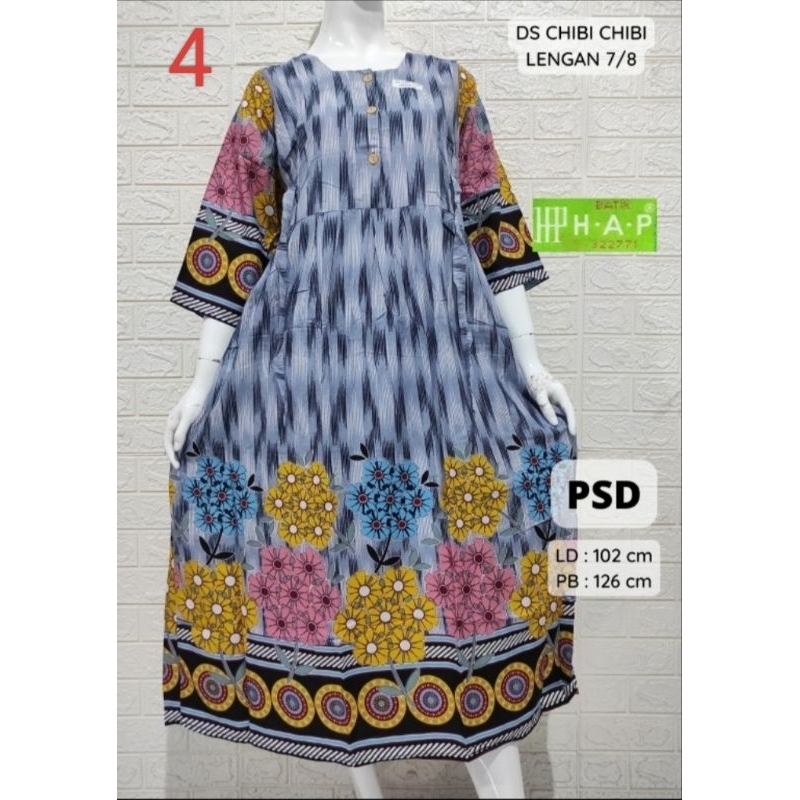 Daster Chibi Lengan Panjang / Longdress HAP / Daster HAP / Baju Tidur