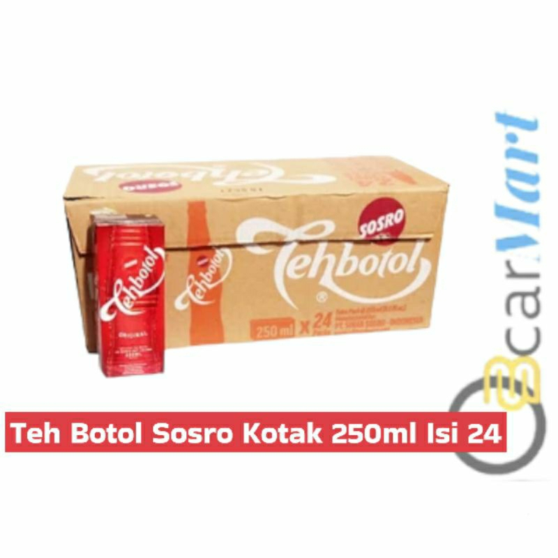 

Teh Botol Sosro Kotak 250mL Rasa Original 1 Dus