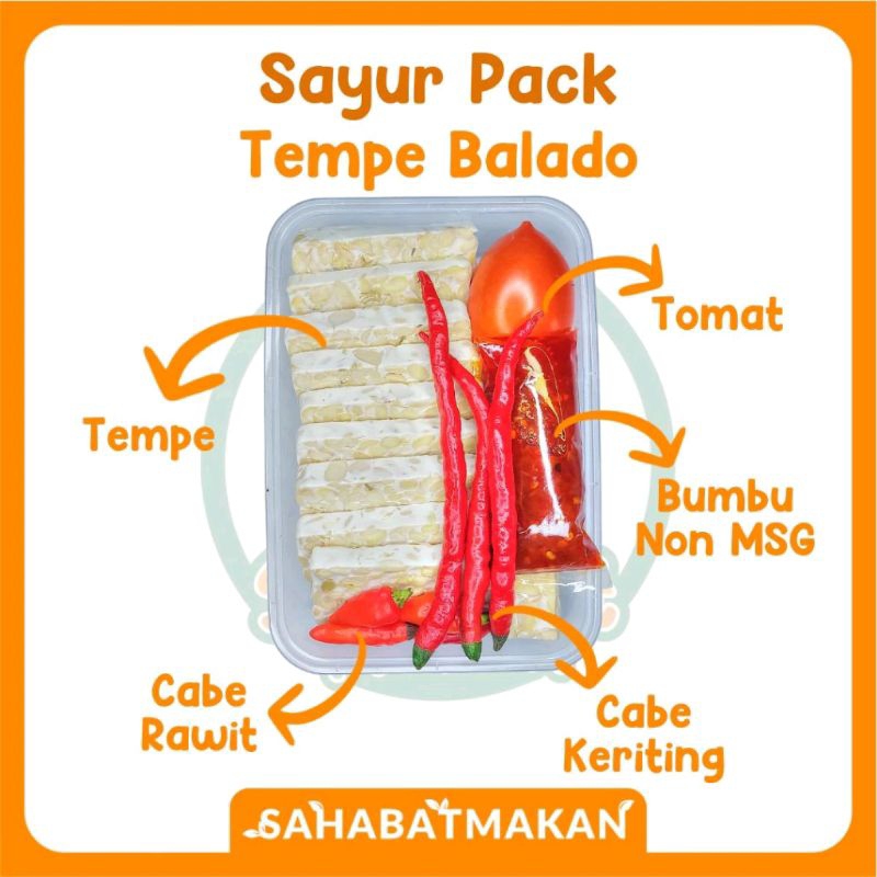 

Sayur Pack Tempe Balado | Sayur Fresh | Khusus Instan