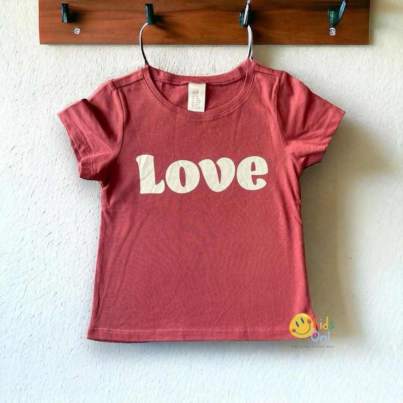 LOVE - Kaos Anak Perempuan HM by Kids On