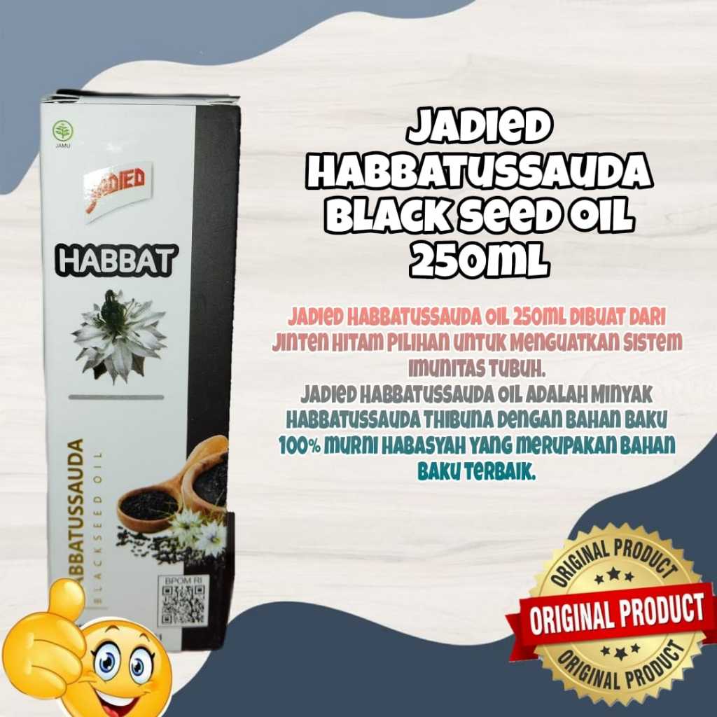 Minyak Habbatussauda BlackSeed Oil Jadied Habbat 250 ml