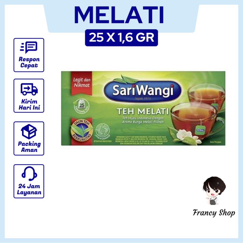 

Sariwangi Melati Supreme Teh Celup 1 Kotak isi 25 1.6 Gr