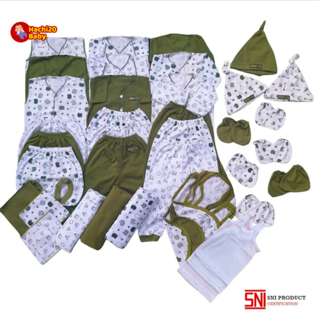 39 pcs Paket Perlengkapan Bayi Baru Lahir Paket Lahiran Baju dan Celana Bayi Baru Lahir Newborn