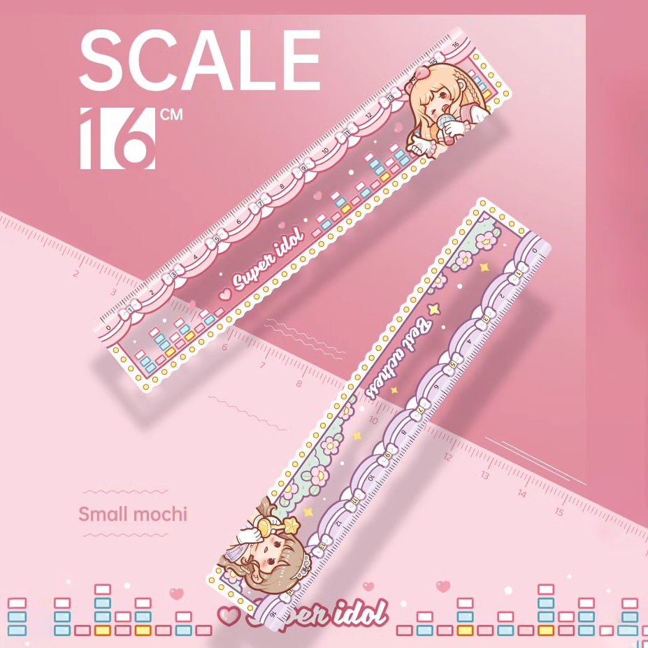 

Cute Penggaris Karakter Lucu Stationery Ruler High Quality Ruler Penggaris Anak Lucu