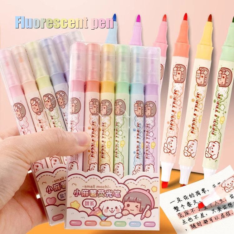 

Stabilo Mochi hand ledger doodle pen Set Highlighter Pen termasuk 6pcs Stabilo