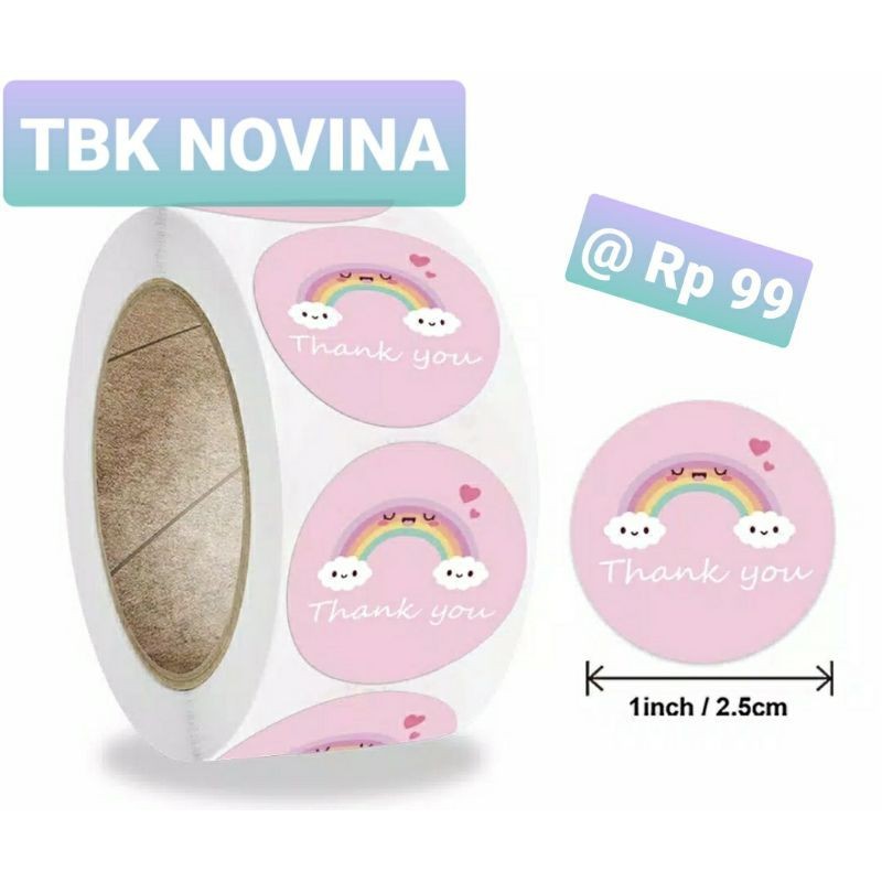 

[10 Pieces] Stiker Thank You / Label Segel Thank You