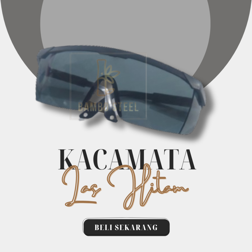 Perlengkapan Las Alat Las Kaca Mata Las Hitam