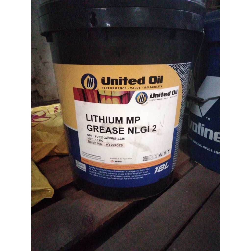 UNITED LITHIUM MP GREASE NLGI 2 18 Liter Toko Surabaya