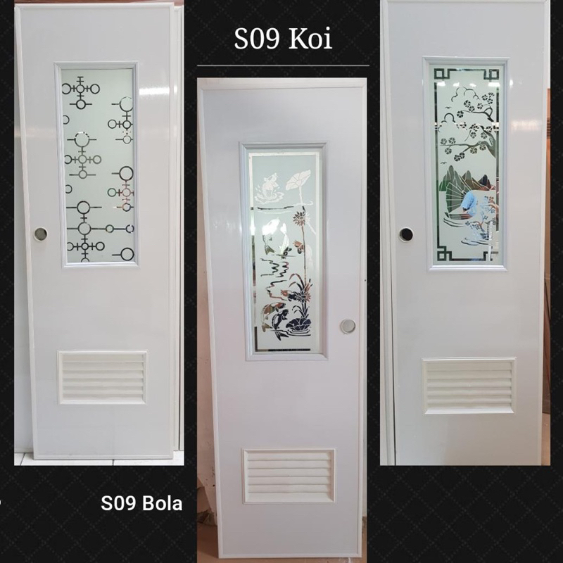 Pintu Pvc Motif Kaca Cermin