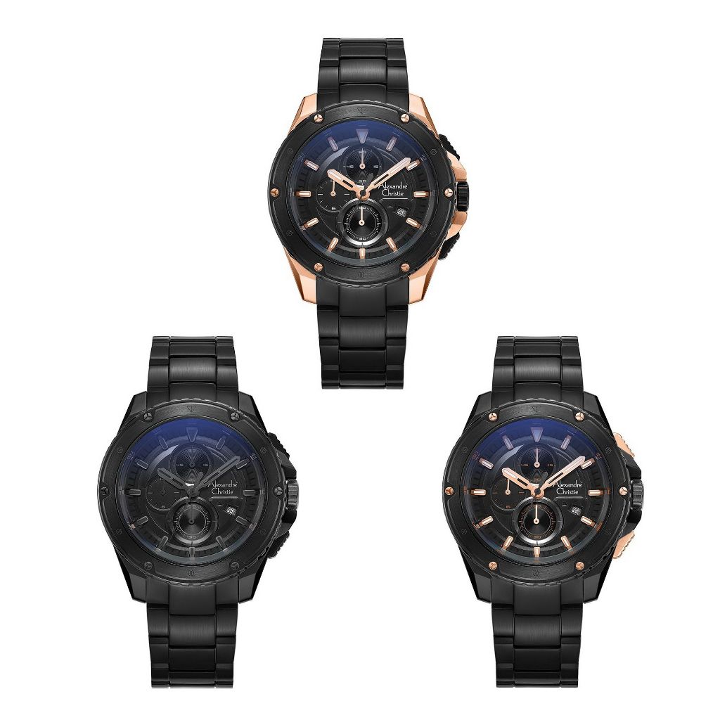 Alexandre Christie 6653MCB Chronograph Jam Tangan Pria