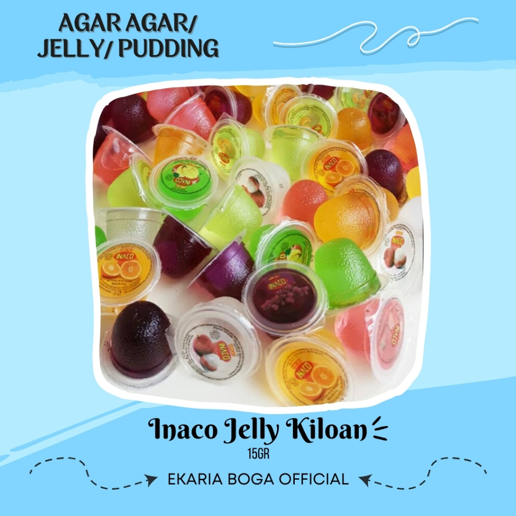 

JELLY | AGAR AGAR | PUDDING | INACO JELLY MIX RASA | MINI JELI | CUPS | INACO JELLY KILOAN