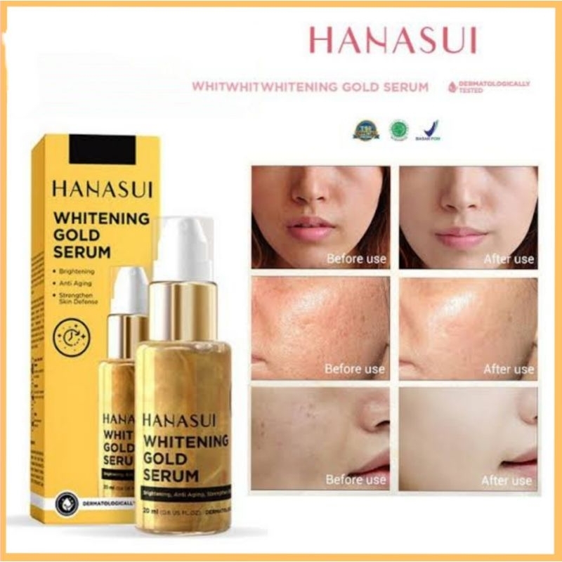 HANASUI SERUM MEMUTIHKAN WAJAH MENCERAHKAN DAN MENGHILANGKAN FLEK HITAM