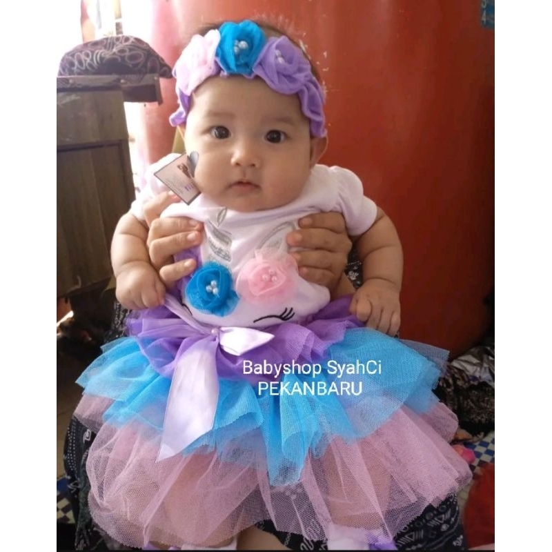 BAJU BAYI Perempuan 1 bulan sampai 7 bulan Cewek SETELAN JUMPER anak perempuan cewek Akikah pesta Fo
