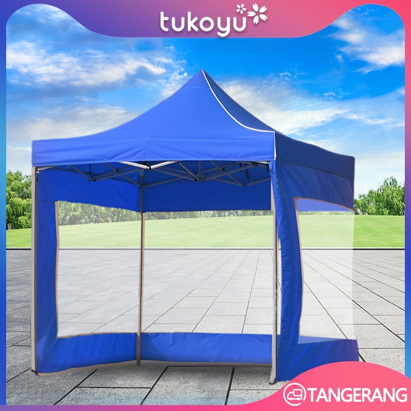 Tenda Lipat Dinding Samping Kombinasi Mika/Dinding Mika Tenda Lipat