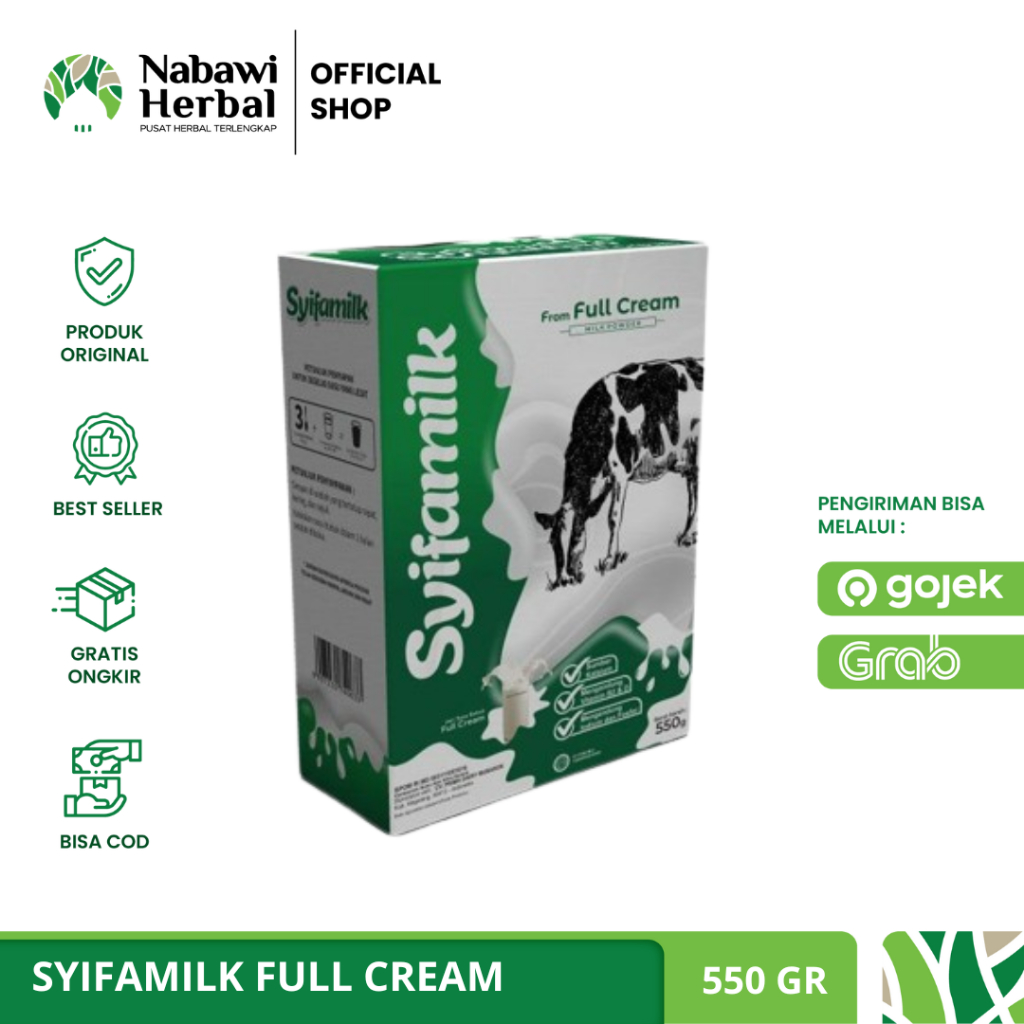 

SYIFAMILK FULLCREAM - Syifa Milk Susu Sapi Penurun Berat Badan - 550 Gram