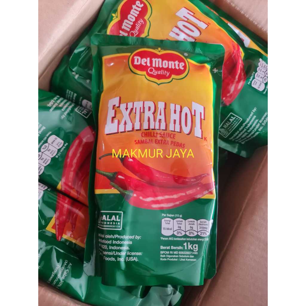 

Del Monte / DELMONTE Saus Sambal Extra Pedas 1kg murah best seller