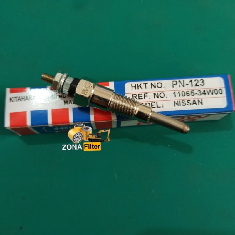 Busi pemanas Forklift Engine Nissan glow plug PN-123