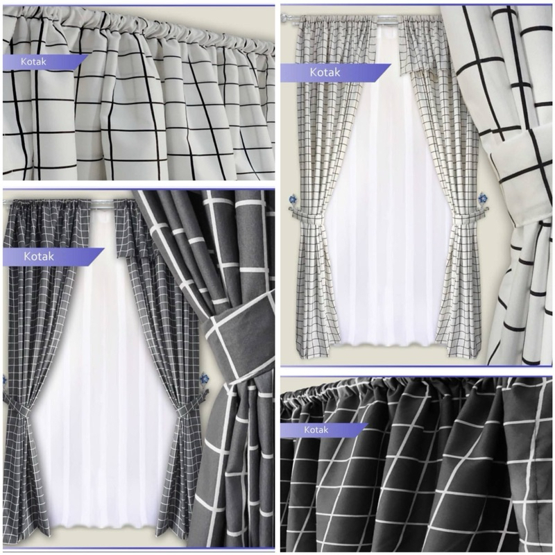 GORDEN Katun Poni minimalis / GORDEN katun model serut / gorden jendela & gorden pintu