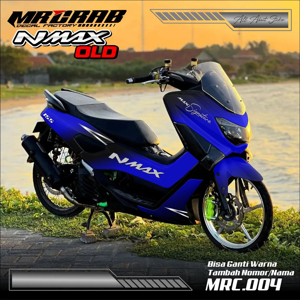 DECAL YAMAHA NMAX OLD - STICKER DECAL YAMAHA NMAX OLD MOTIF SIMPLE GRADASI MRC.004 NMX