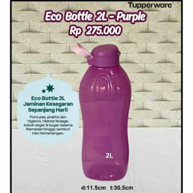 Tupperware Botol minum Eco Bottle 2 Liter