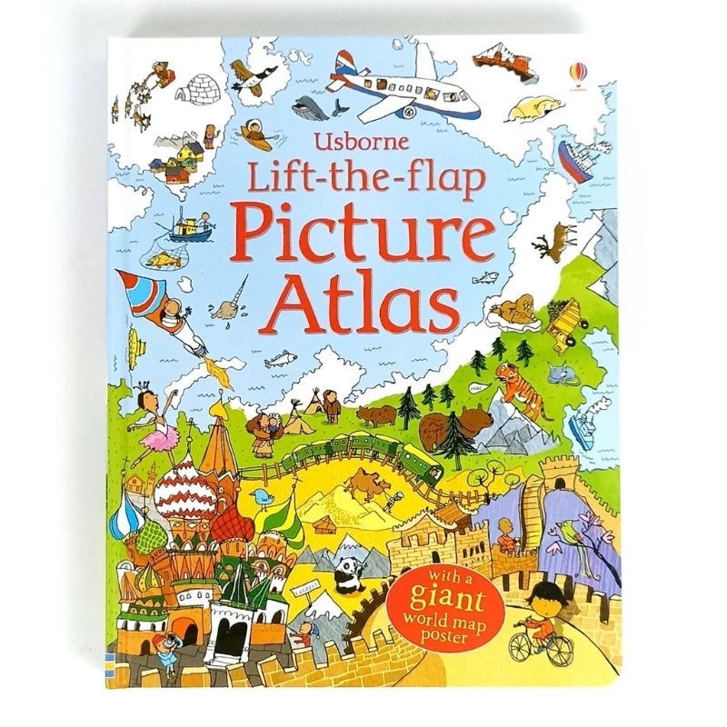 [ SEGEL ] Lift The Flap PICTURE ATLAS With Giant World Map Poster