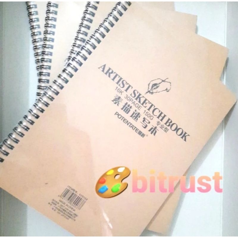 

Potentate Artist Sketch Book 26x19cm / 30 Sheets / 150 Gsm / Spiral
