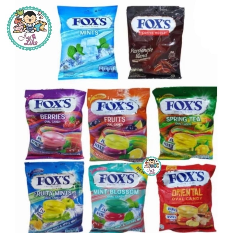 

Permen FOX'S Crystal Clear Oval Candy Bag-Lazery Yoghurt-Blaster125gr.-Relaxa