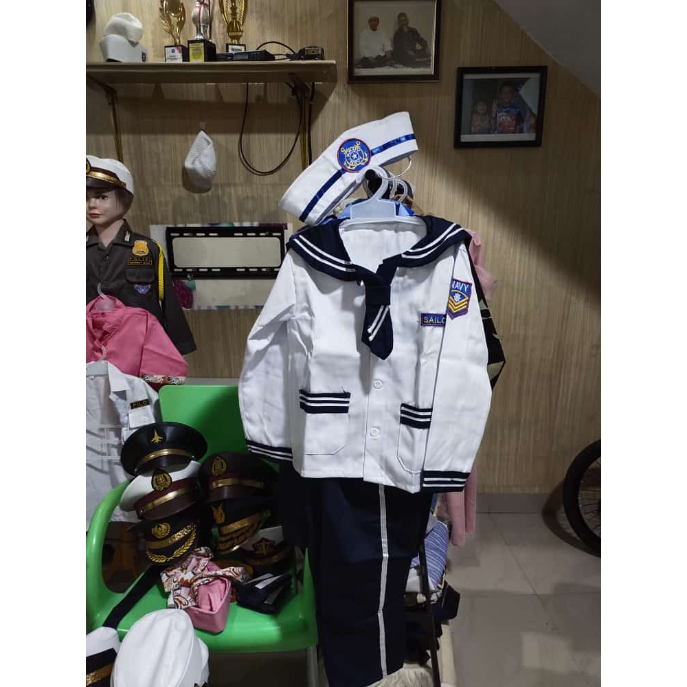 Seragam  Profesi Aanak Pelaut Popeye/ Seragam karnaval Pelaut Popeye Anak